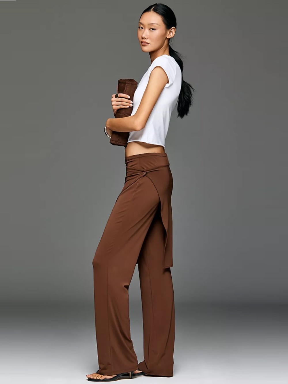 By Anthropologie Wrap Skirt Pants - Picture 2 of 2
